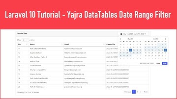 Laravel 10 Tutorial - Yajra DataTables Date Range Filter