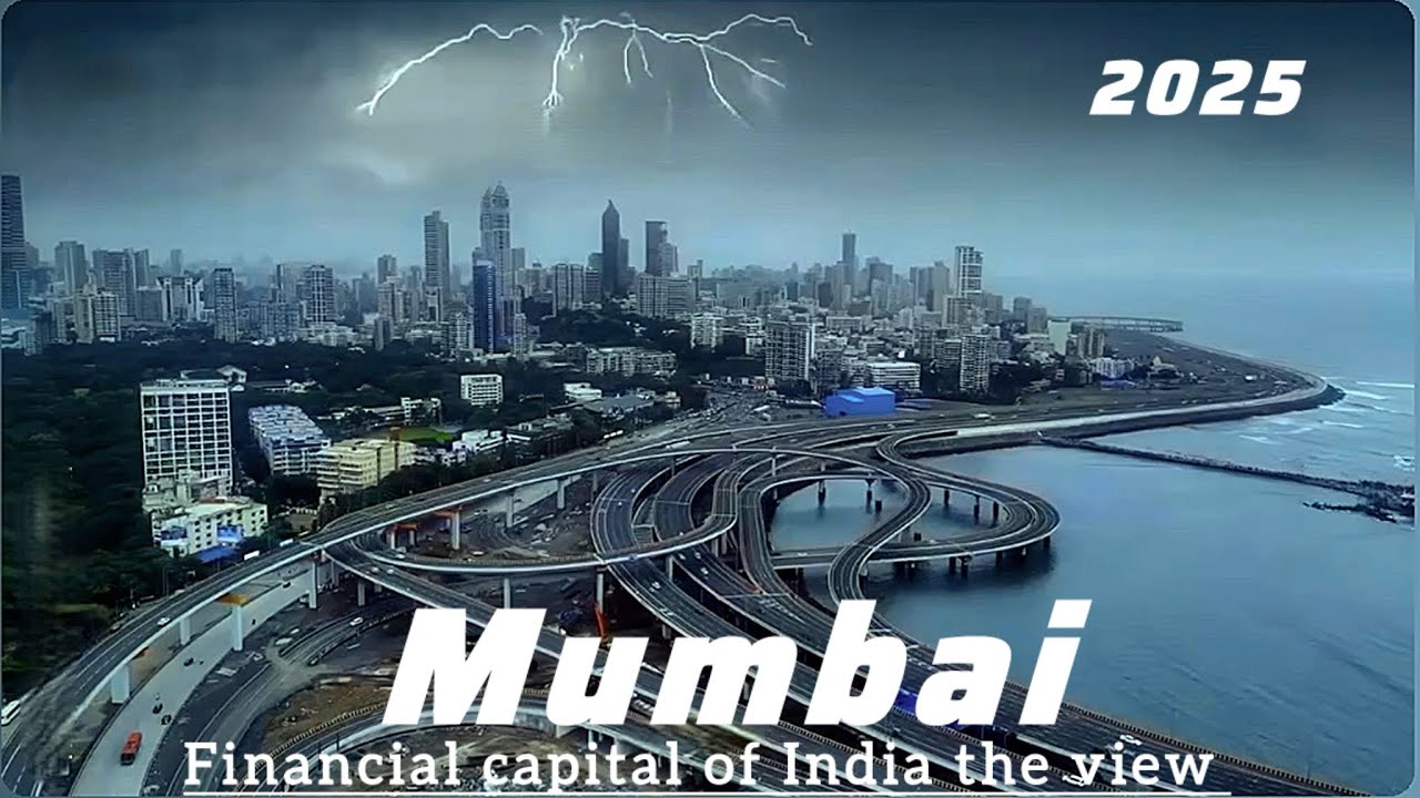 ￼Mumbai city drone view 