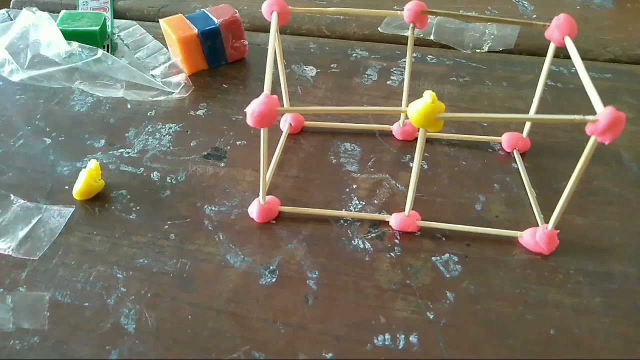 Praktek Membuat Bangun Ruang Dengan Plastisin Dan Tusuk Gigi - YouTube