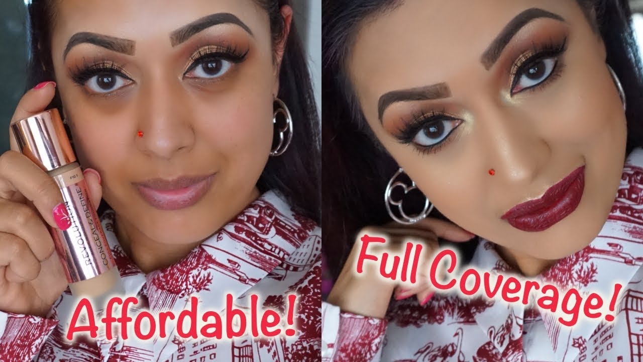REVIEW & DEMO: NEW! Makeup Revolution Conceal & Define Full Coverage Foundation