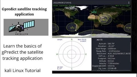 Satellites Tracking  With gPredict And Orbit Prediction Program Using for Kali Linux Terminal 2025 |