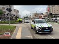 Father And Baby Injured When Motorbike Collides With Dad Pushing Stroller