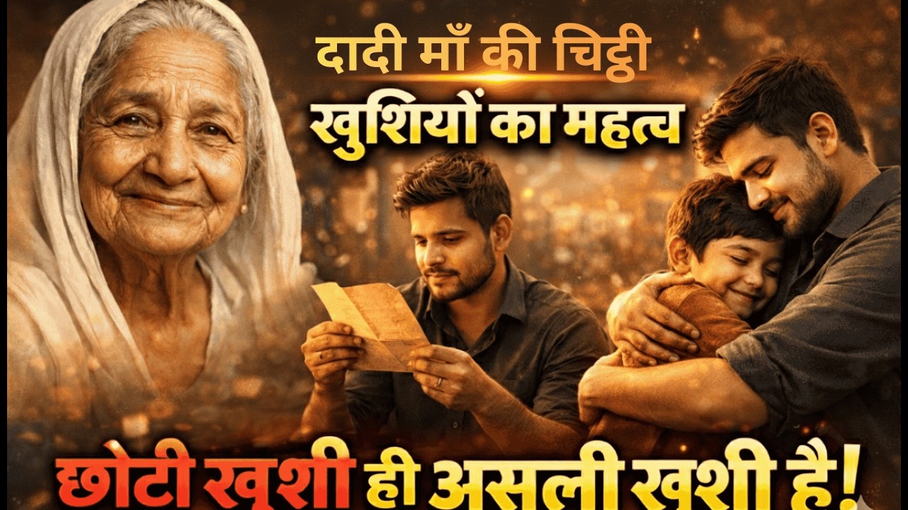 दादी की चिट्ठी: खुशियों का महत्व | छोटी खुशी ही असली खुशी है | Emotional Hindi Story