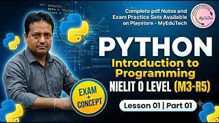 Python Programming Introduction Lesson -1 Part-1| Class -1 | Flowchart, Algorithms, Pseudocode.