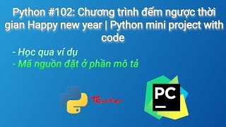 Python #102: Happy new year countdown | Python mini project with code