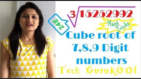 CUBE ROOT OF 7,8,9 DIGIT Numbers ||  FAST MATH TRICKS