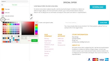 How to change footer font color? (Prestashop 1.7)