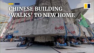 Old Chinese building ‘walks’ to new location to make way for Shanghai’s new commercial centre