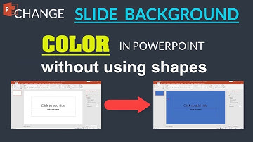 How to Change Slide Background in PowerPoint without using Shape | PoinTECH