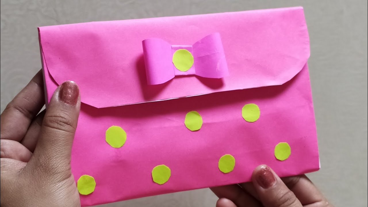 DIY | How To Make Origami Wallet | Origami Box | DIY Origami Purse | Origami  Handbag | Origami . - YouTube