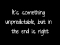 Good Riddance (Time of Your Life) - Green Day (Lyrics)