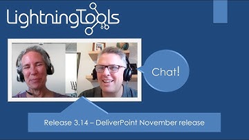 Lightning Tools Chat Release 3.14 - DeliverPoint release and November conferences