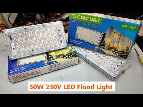 Slim 50w 230v LED Flood Indoor And Outdoor White Light | Low Price | POWER GEN