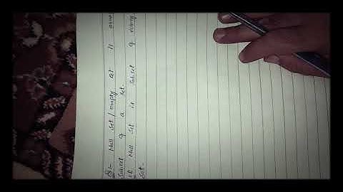 Null set / Empty set is sub set of every Set.|| Null set sub of every set