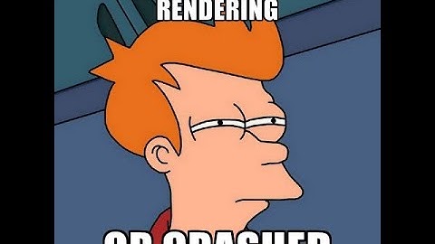 Render exe has stopped working