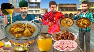 Sardar Ji Ka Ghee Chicken Recipe Tasty Chicken Cooking Street Food Comedy Hindi Kahani Moral Stories