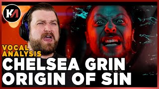 Vocal Analysis of Tom Barber! Chelsea Grin "Origin of Sin". I love the CONFIDENCE!