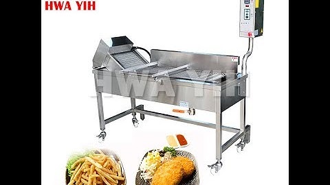 HY-589 Electric Conveyor Continuous Deep fryer Machine 電力型連續式輸送帶油炸機