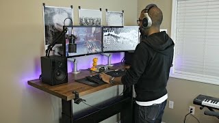 karlby ikea desk countertop standing sit manual ft stand gaming countertops hack office