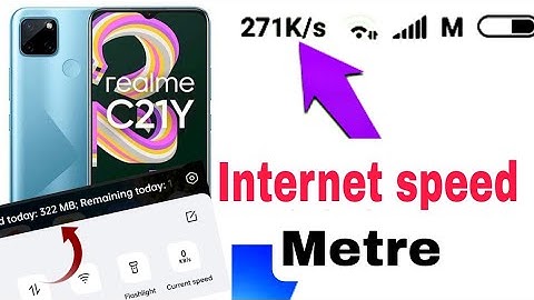realme c21y internet speed setting || internet Speed show kaise kare || #realmec21y