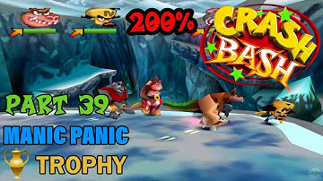 Crash Bash - 200% Walkthrough - Part 39: Manic Panic (Trophy) - 1080p 60 fps