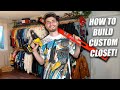 How To Build a Custom Clothing Rack! DIY for Home Closet or Shop!