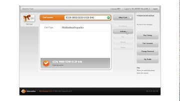 Activating A Gift Card With A Web Terminal
