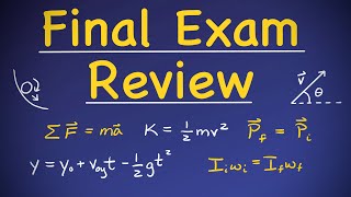 Physics I  Final Exam Review (Problems & Some Concepts)