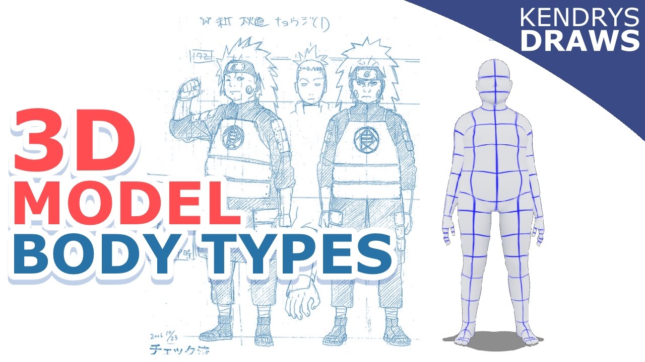 Clip Studio Paint How To Make Different Body Types For 3d Models Youtube