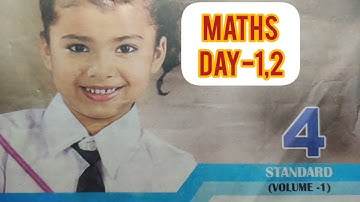 4th std//Maths //Bridge Course Module //Day-1,2 //English Medium //