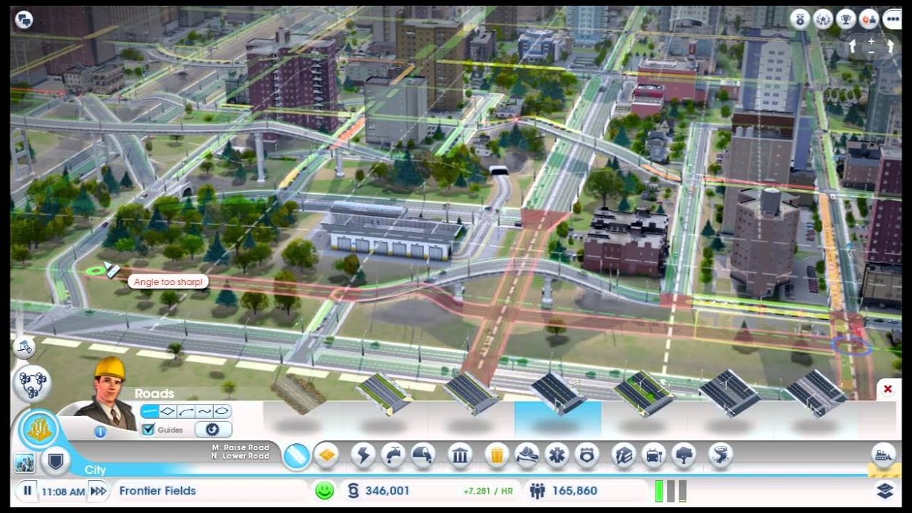 SimCity Raise/Lower Tool Preview