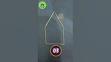 Puzzle 7: Get the coin inside a house by moving 3 Sticks|#shorts|#trending|#viral|#Housepuzzle