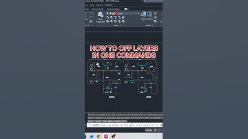 How To On/Off Layers In Autocad #autocad #ytshorts #viral #trending