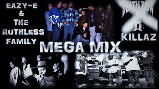 EAZY-E & THE RUTHLESS FAMILY ' DEATH ROW KILLAZ ' MEGA MIX COMPILATION 93-95 BONE THUGS BROWNSIDE