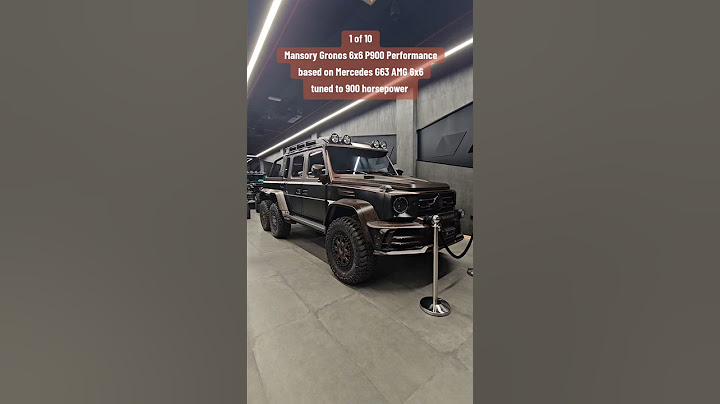 1 of 10 Mansory Gronos 6x6 Mercedes G63 AMG 6x6 900 horsepower