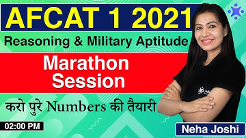 AFCAT 2021 Reasoning | AFCAT Reasoning & Military Aptitude Important Questions| Neha Joshi