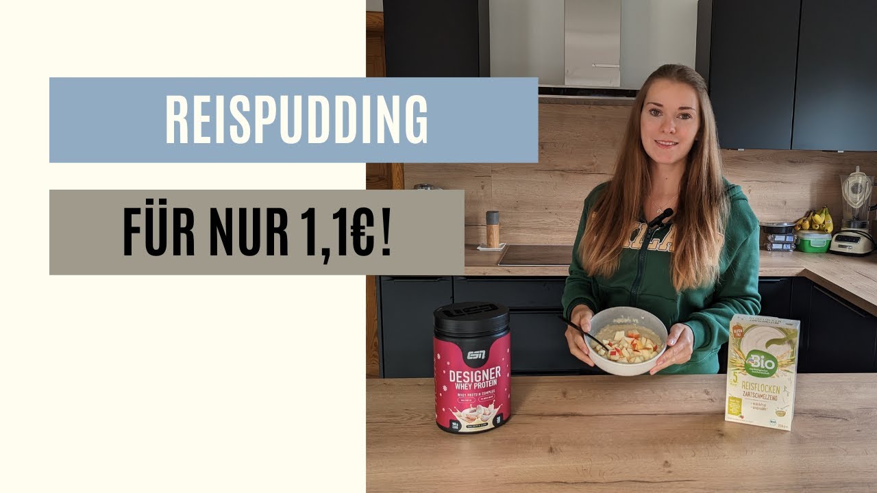 Fitness Reispudding mit viel Protein einfach selber machen