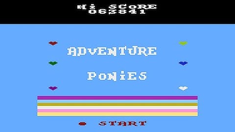 MiSTer (FPGA) Atari 800XL: Adventure Ponies v0.82 (Homebrew)(2019)