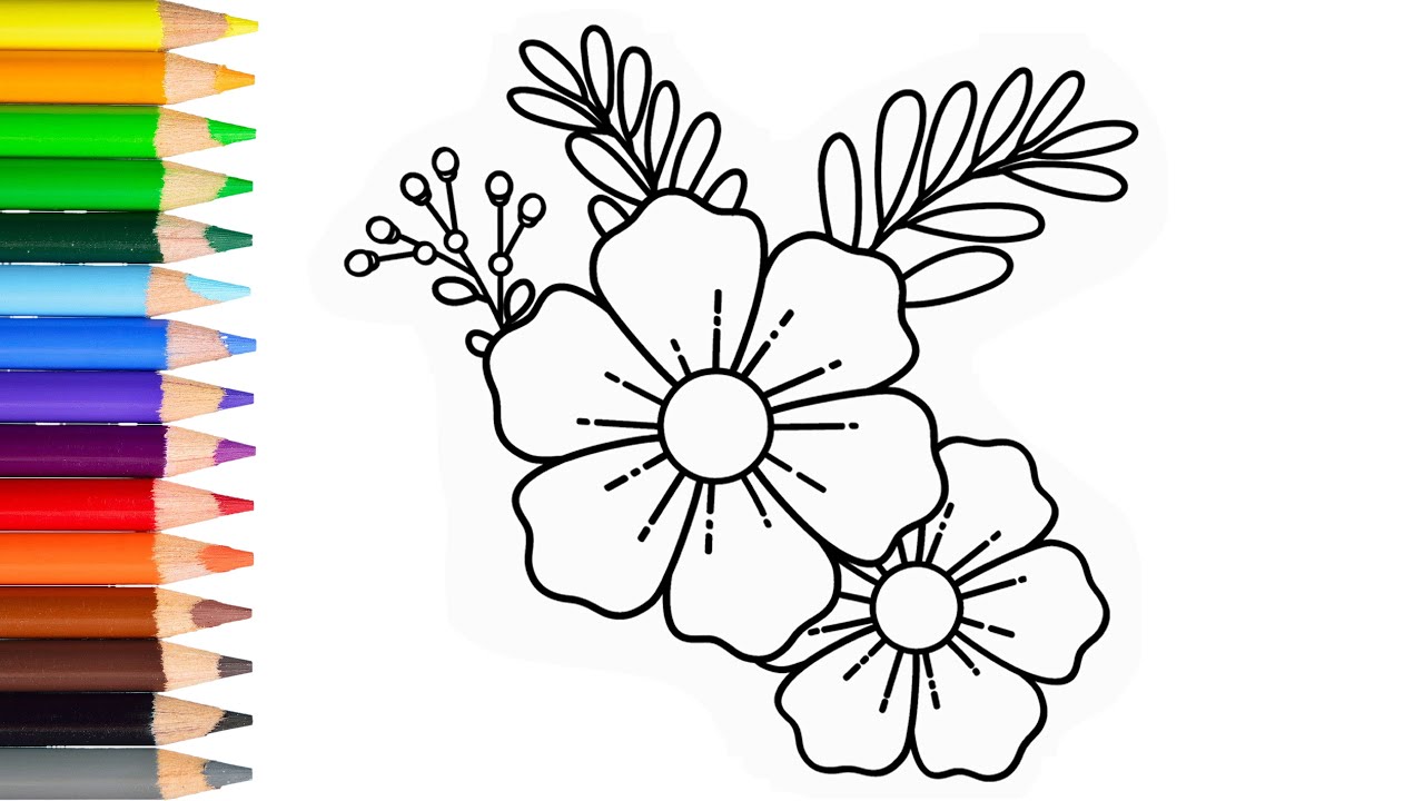 How To Draw A Simple Flower Step By Step