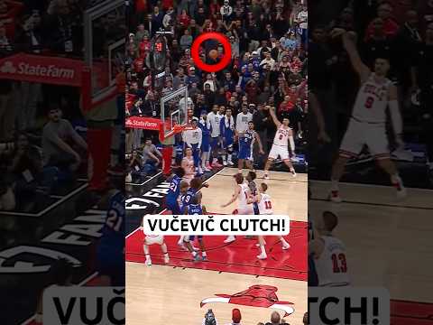 Nikola Vučevič nails the three to win the game for the Bulls!