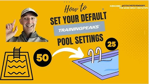 How do I set my default pool settings in Training Peaks (stops Meters vs Yards issue on garmin)