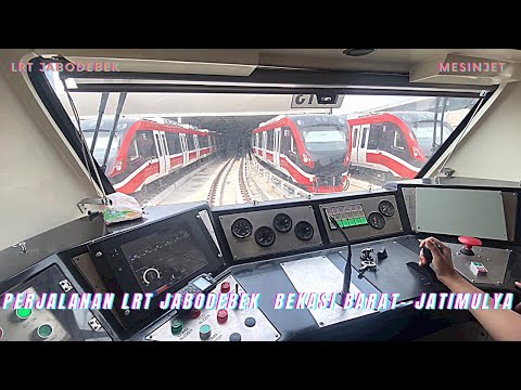 Kemenhub mencoba LRT JABODEBEK rute Bekasi barat - Jatimulya