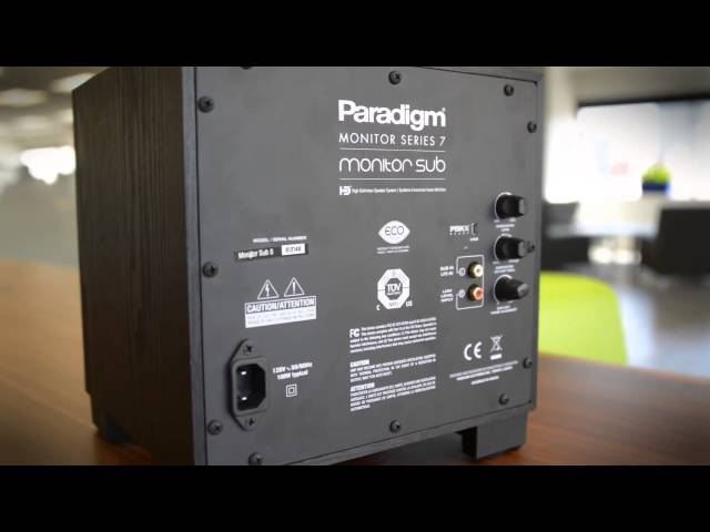 paradigm monitor 7 subwoofer