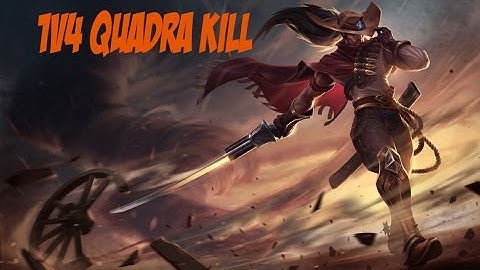Yasuo 1v4 Quadrakill