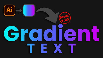 How to Make Gradient Text in Illustrator in 2 Minutes Editable Text Tutorial for Beginners | Part 38