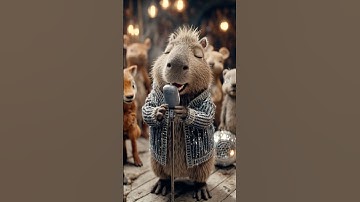 KLING AI Capybara Sing #klingai #capybara #ai #artificialintelligence #cute