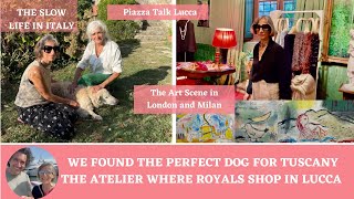 WE FOUND THE PERFECT DOG FOR TUSCANY | THE ATELIER WHERE ROYALS SHOP | MILAN & LONDON ART SCENE