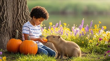 Kleine Capybara_ Ontmoeting bij de Worteltuin