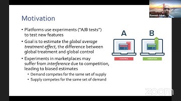 Ramesh Johari: Experimental Design in Two-Sided Platforms: An Analysis of Bias