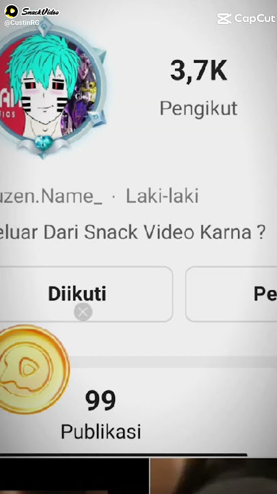 Akun Snack Video Aku Hilang Karna Lupa Password Dan sandi Email 😭😭😭